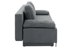 Sofy| Sofa rozkładana szara ELBA