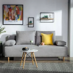 Exline Sofa rozkładana szara TREVISO