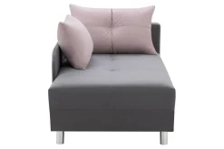 Dzieci Sofa rozkładana szaro-różowa LETTO prawa