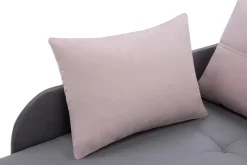 Dzieci Sofa rozkładana szaro-różowa LETTO prawa