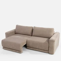 inny Sofa rozkładana sztruksowa beżowa URBAN