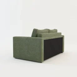 Dzieci Sofa rozkładana sztruksowa zielona SOFI