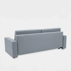 Sofy| Sofa rozkładana z pikowaniem szara LILA
