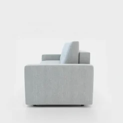 Sofy| Sofa rozkładana z pikowaniem jasnoszara LILA