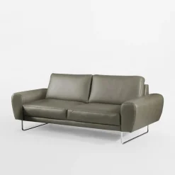 Sofy|Trend Line Sofa skórzana 2 osobowa SPRING szara