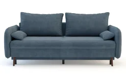 Sofa szara VAMOS nóżki orzech