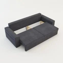 Mavik Sofa szara z kieszenią LOLLY