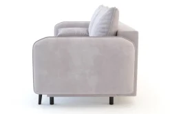 Sofa szaroróżowa VAMOS nóżki czarne