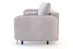 Sofy| Sofa szaroróżowa VAMOS nóżki buk