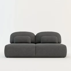 Sofy|inny Sofa sztruksowa ciemnoszara SUN