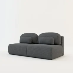 Sofy|inny Sofa sztruksowa ciemnoszara SUN