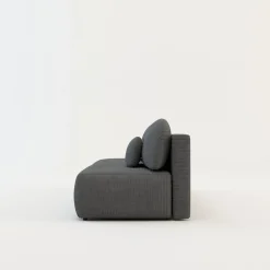 Sofy|inny Sofa sztruksowa ciemnoszara SUN