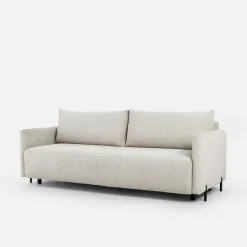 Sofa sztruksowa jasnobeżowa SORRENTO NEW