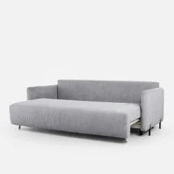 Sofy|inny Sofa sztruksowa jasnoszara SORRENTO NEW