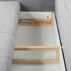 Sofy|inny Sofa sztruksowa jasnoszara SORRENTO NEW