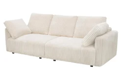 Sofy|Sofy|Instilo Sofa sztruksowa kremowa ESPANIA