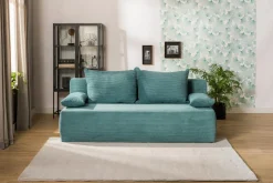 Sofy|Milo Sofa sztruksowa turkusowa LIBIA