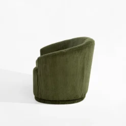 Sofy| Sofa sztruksowa zielona SNUGLA