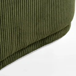 Sofy| Sofa sztruksowa zielona SNUGLA