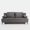 Sofy| Sofa trzyosobowa szara DARWIN