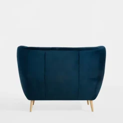 Sofy|Impresti Sofa uszak 2-osobowa ciemnoniebieska KELSO