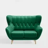 Impresti Sofa uszak 2-osobowa zielona KELSO