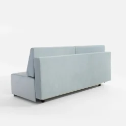 Sofa welurowa błękitna LILI