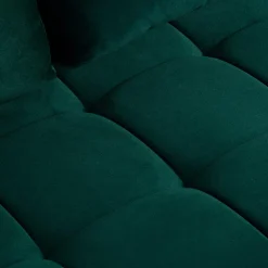 Sofa welurowa butelkowa zieleń ISOLA NEW