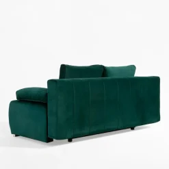 Sofa welurowa butelkowa zieleń ISOLA NEW