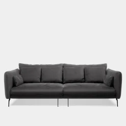 FN Design Sofa welurowa ciemnoszara VOCAL