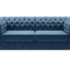 Inspire Sofa welurowa granatowa CHESTER