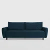 inny Sofa welurowa granatowa ROMA