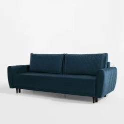 inny Sofa welurowa granatowa ROMA