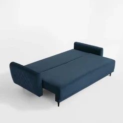 inny Sofa welurowa granatowa ROMA
