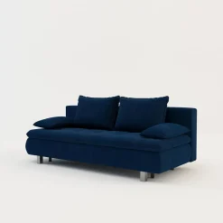 Sofy| Sofa welurowa granatowa VERDE