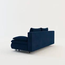 Sofy| Sofa welurowa granatowa VERDE