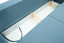 Sofa welurowa jasnoniebieska KIOTO