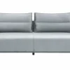 Sofa welurowa jasnoszara KIOTO