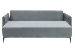 Sofa welurowa jasnoszara KIOTO