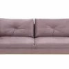 Softi Sofa welurowa na drewnianych nóżkach LAVENDE