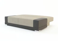 Sofa z ekoskórą beżowa RIMINI