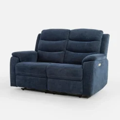 Sofy| Sofa z funkcją relaks niebieska ZATRI