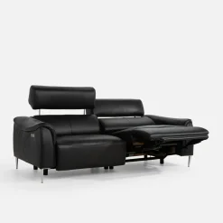Trend Line Sofa z funkcją relaks skórzana MILANO