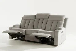 Sofa z funkcją relaks szara KAVERNO