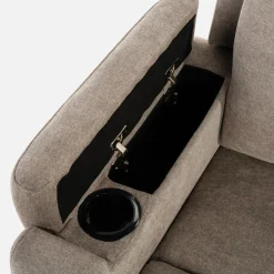 Sofa z funkcją relaksu beżowa ZAVIT