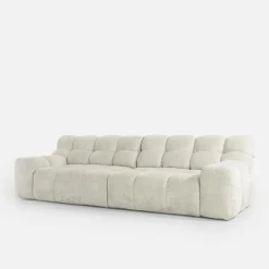 Sofy|Werdomo Sofa z regulowanym siedziskiem jasnobeżowa CAMPILE