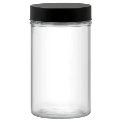 Pojemniki Na Żywność| Słoik z czarną pokrywką MILOS 1 l
