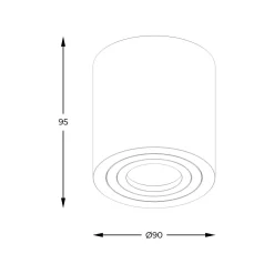 Zumaline Spot natynkowy IP44 biały RONDIP SL