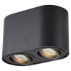 Zumaline Spot 2-punktowy natynkowy czarny RONDOC