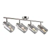 inny Spot regulowany 4 reflektorki srebrny SARDO